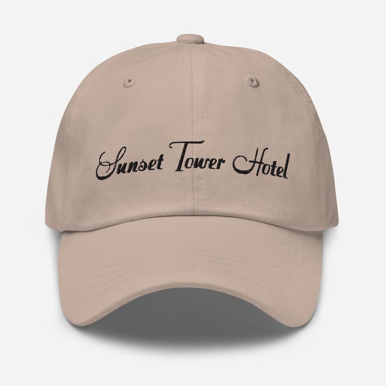 Sunset Tower Hotel Dad Hat: Embroidered Hollywood Icon Cap