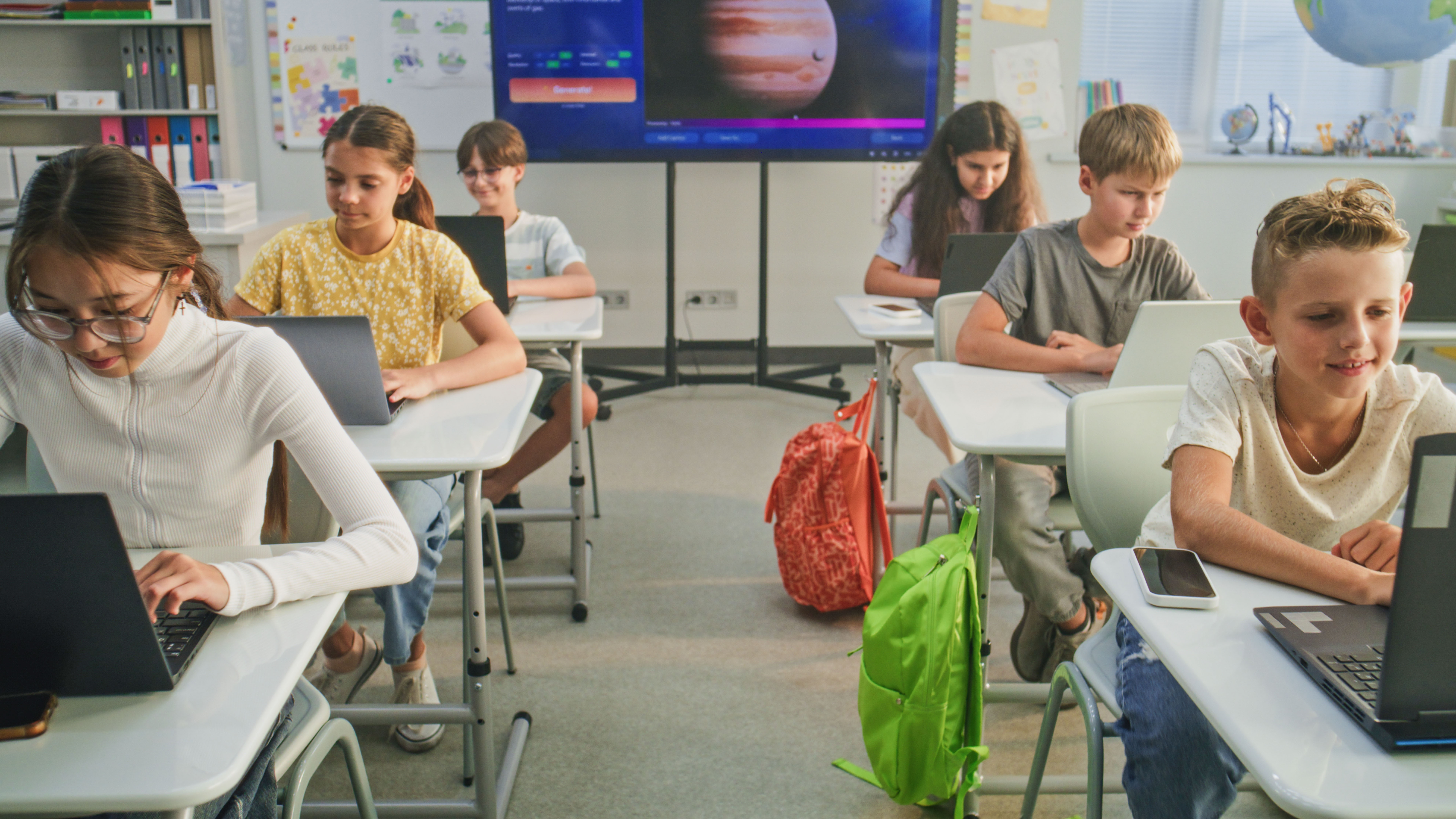 kids in classroom