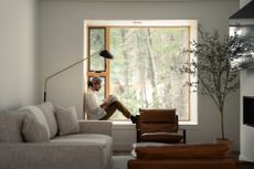 Parkview Mountain House by Mattaforma, a wooden house in a forest, snowy views
