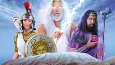 Greek gods over Mount Olympus