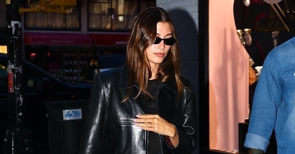 Hailey Bieber Wore the Denim Color Trend of Summer 2025