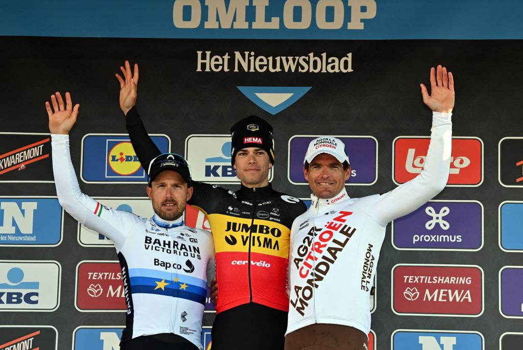 Wout Van Aert takes solo victory at Omloop Het Nieuwsblad