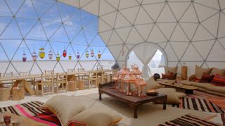 Room, Interior design, Building, Furniture, Ceiling, Dome, Architecture, Tent, House, Daylighting,