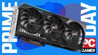 ASRock RX 9070 Challenger graphics card on a bluePrime Day background