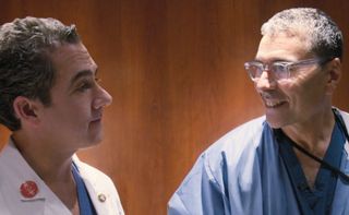 Dr. John Boockvar, left, and Dr. David Langer at Lenox Hill Hospital in New York City.
