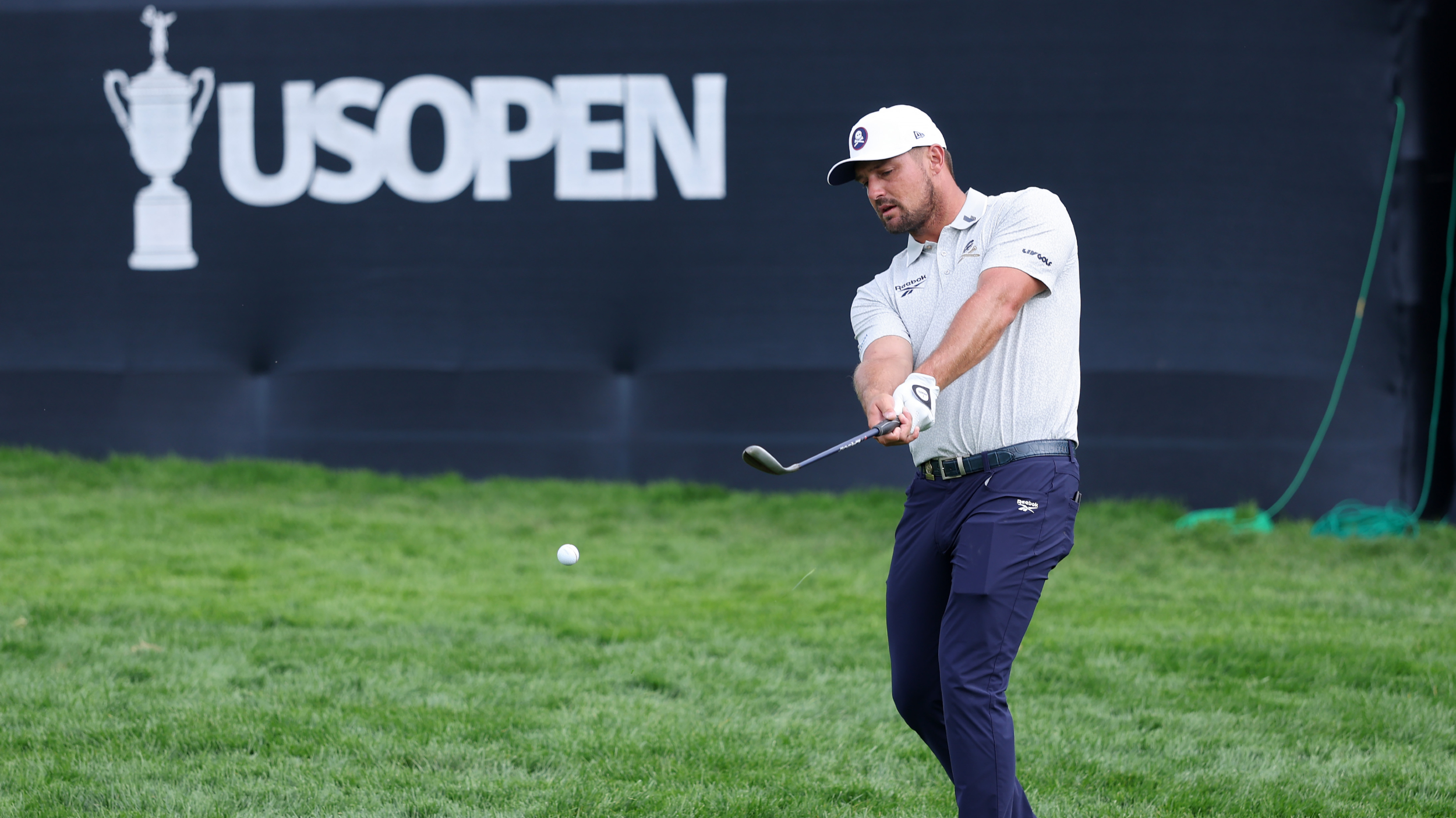 Bryson DeChambeau during a US Open practice round