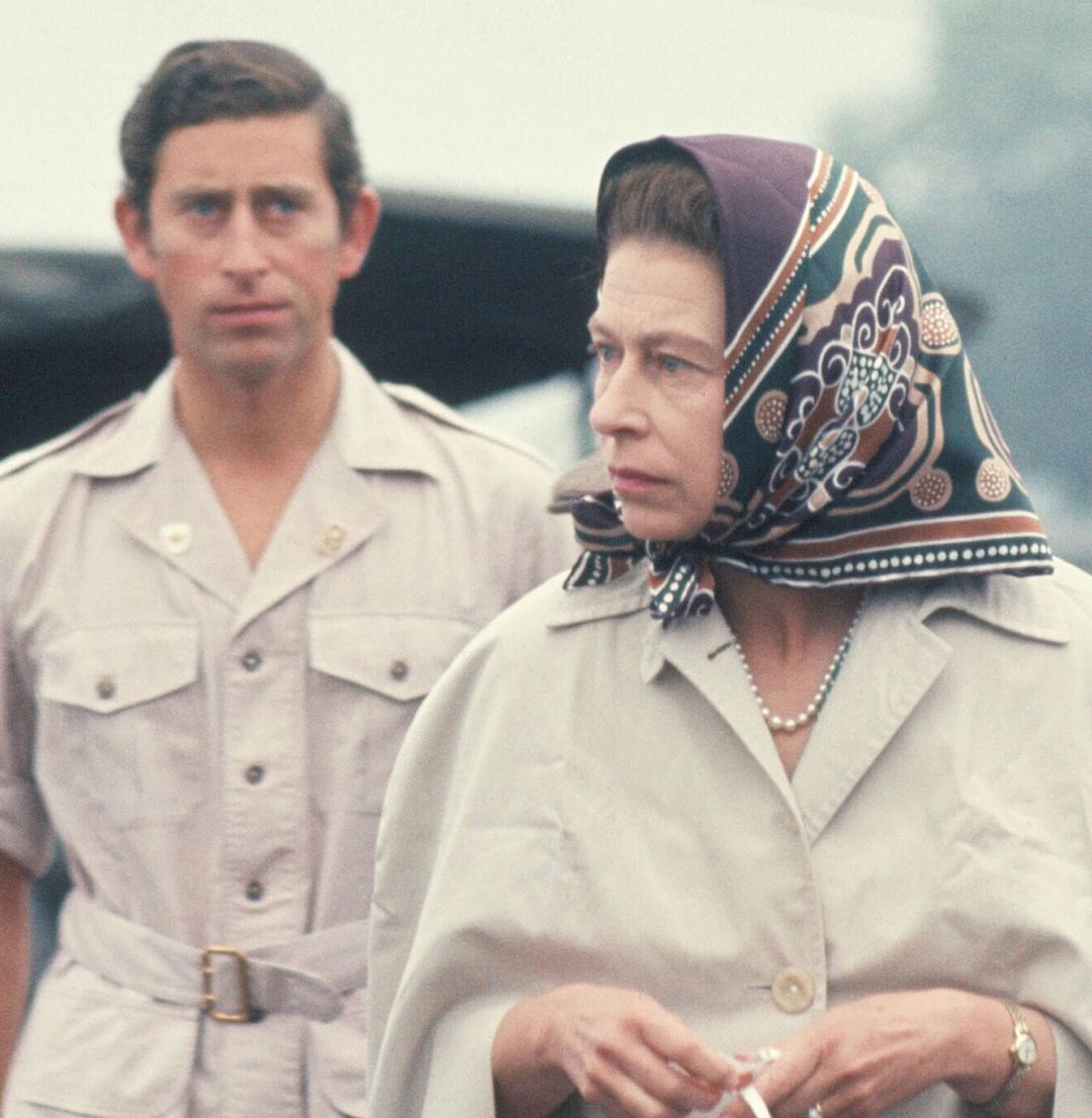 Prince Charles and Queen Elizabeth at the 1976 Olympic Games in Canada