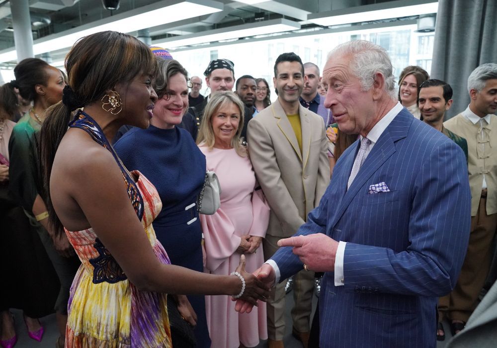 June Sarpong meets with King Charles at the BFC Awards