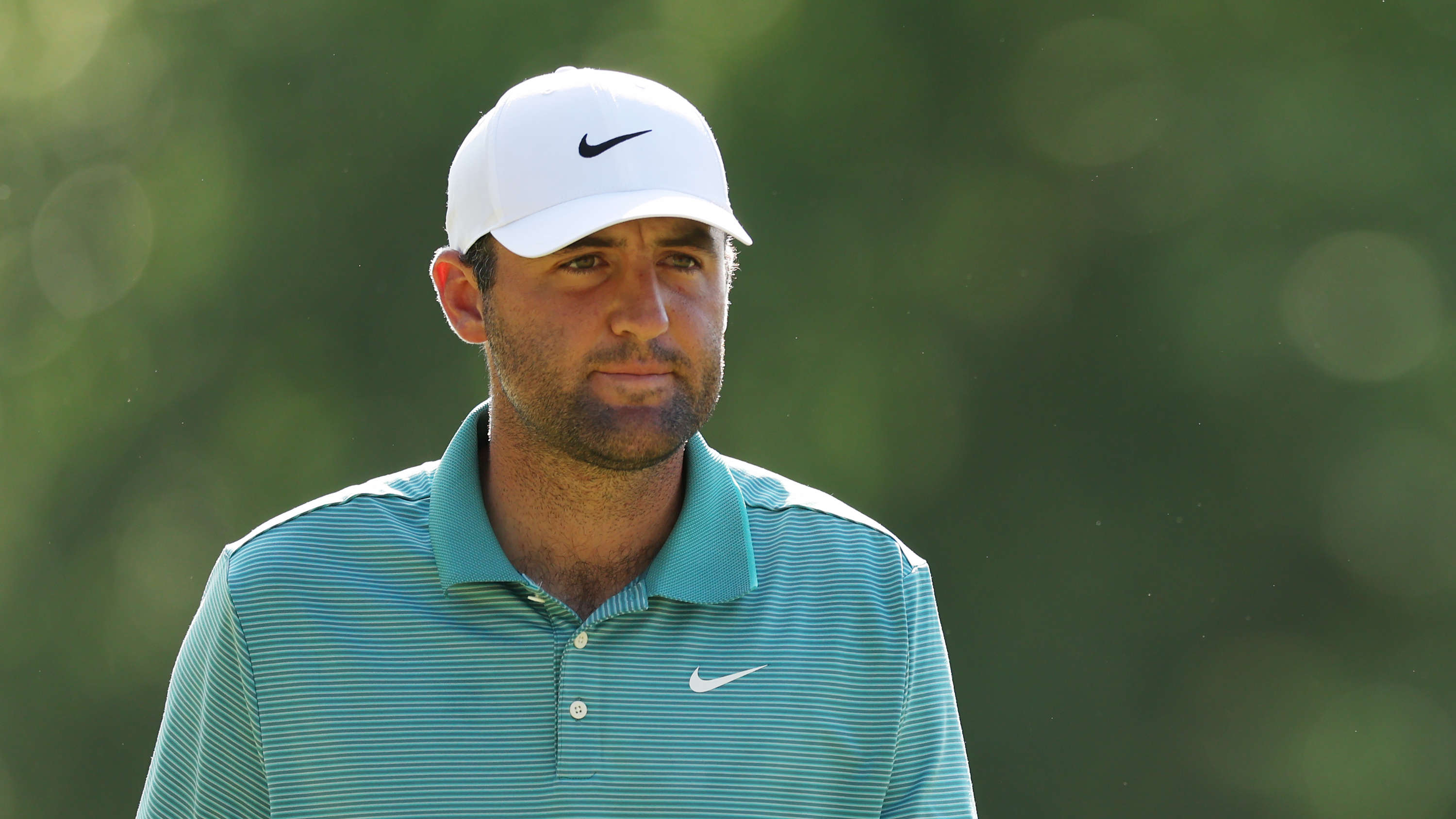 Scottie Scheffler looks on during round three of the 2025 PGA Championship