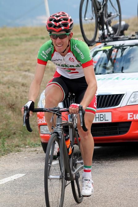 Jon Larrinaga (Euskadi) was one of the attackers today