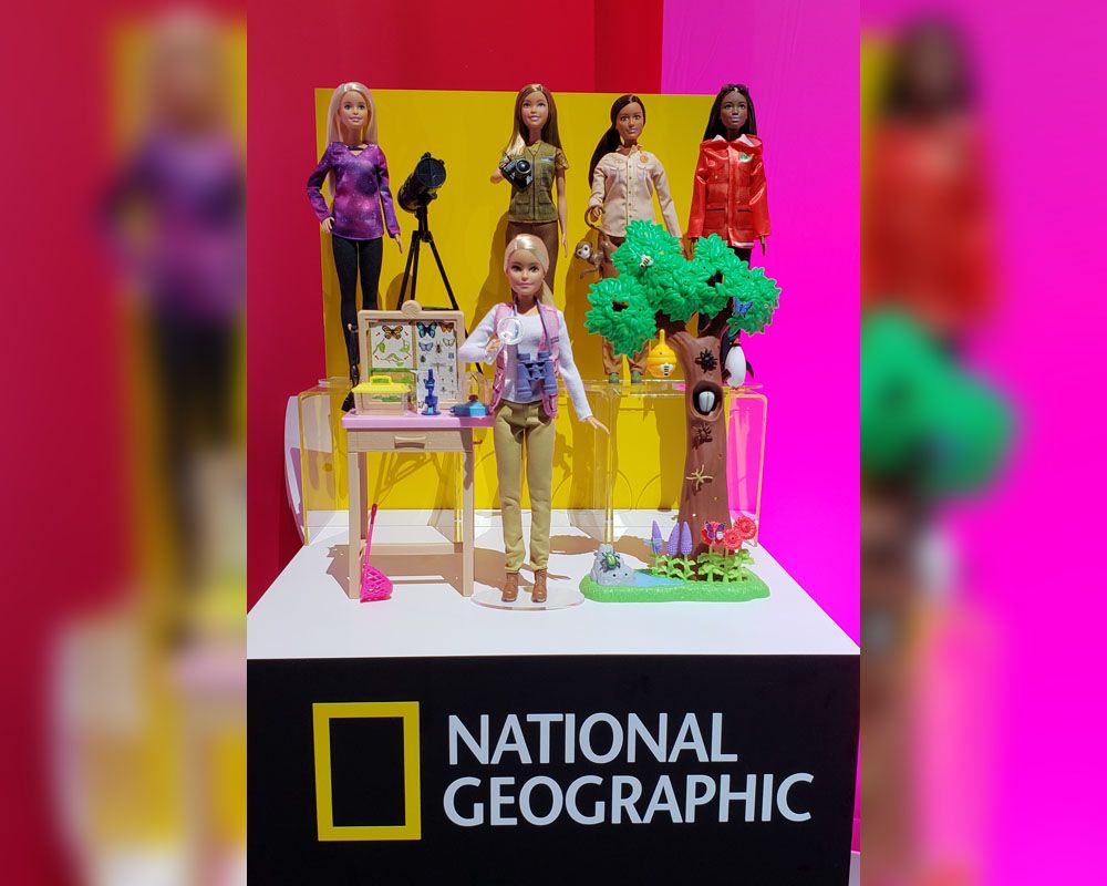 Astrophysicst Barbie is one of five STEM-inspired career Barbies by Mattel and National Geographic.