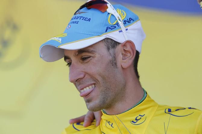 Vincenzo Nibali in yellow