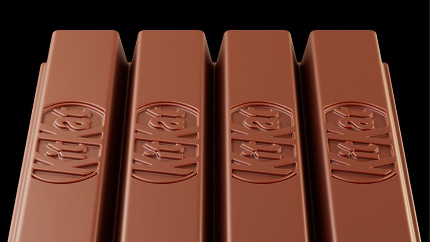 close up of 4 finger KitKat