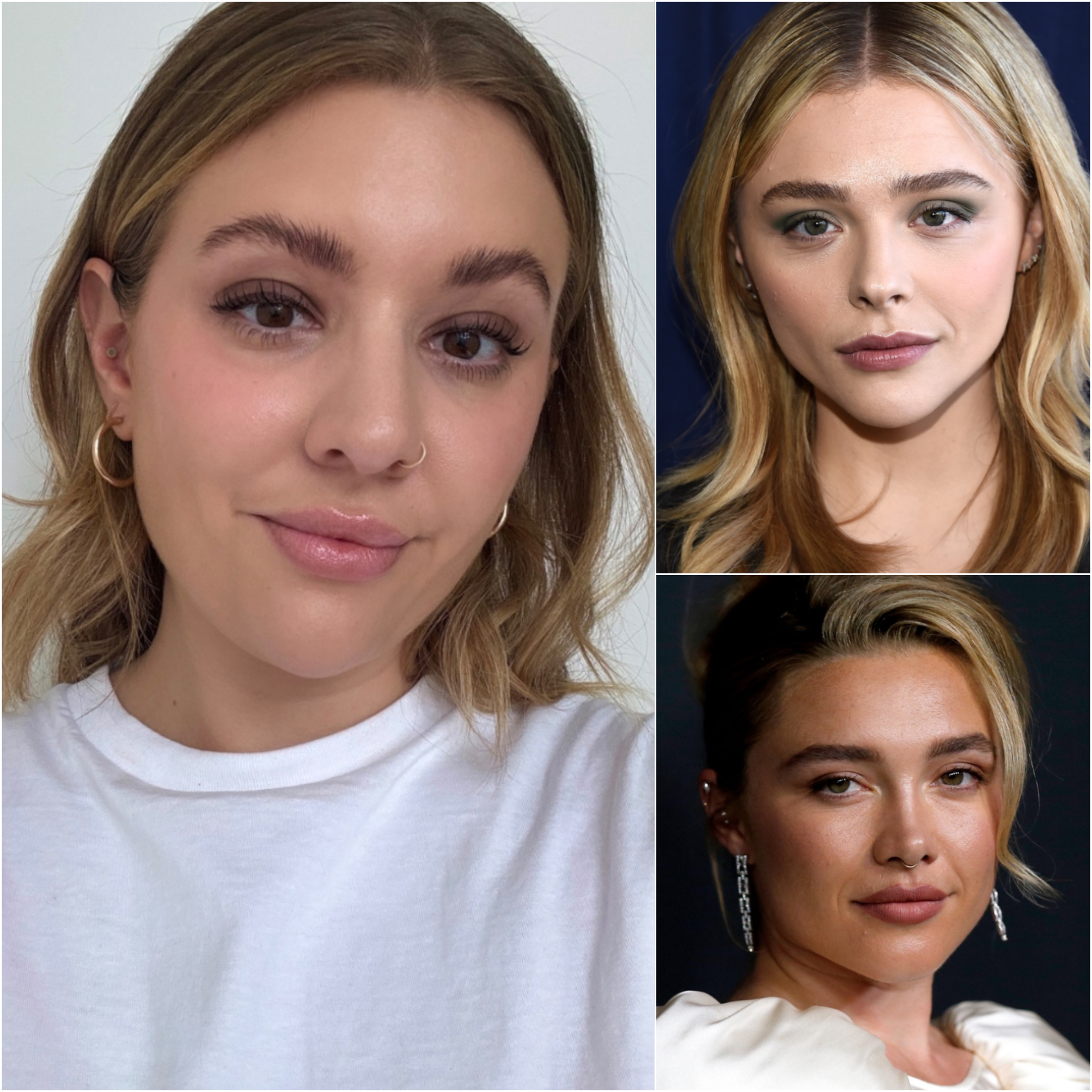 Celebrity twin makeup