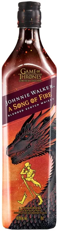 Johnnie Walker Song of Fire Blended Scotch Whisky Game of Thrones Limited Edition 70cl | £25.49 | Was £34 | Save £8.51