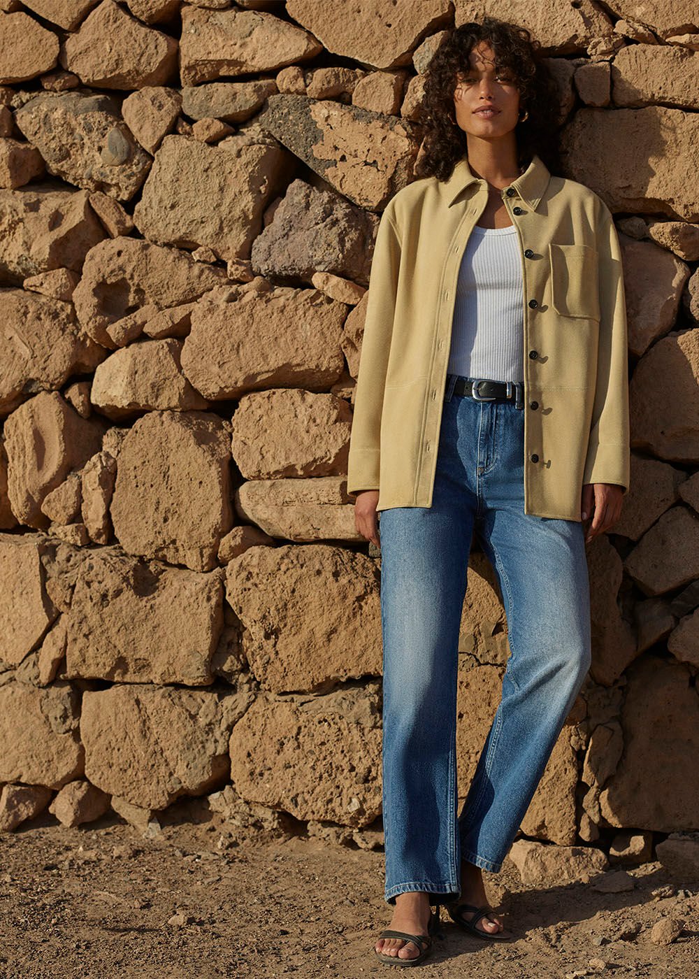 Denim Straight Full Length Jean