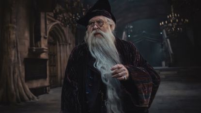 John Lithgow as Professor Albus Dumbledore in HBO's Harry Potter TV show