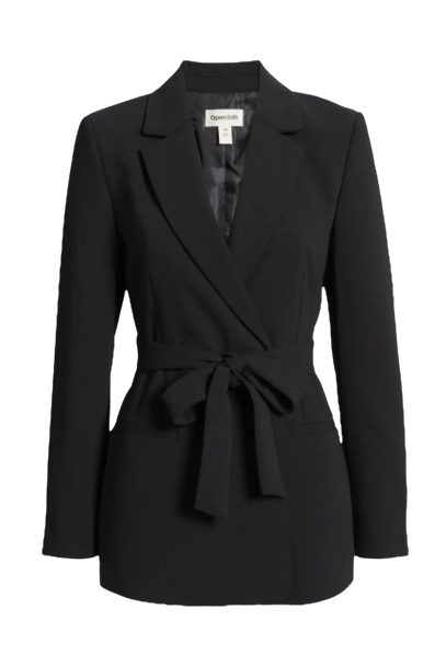 The Curator Tie Waist Blazer