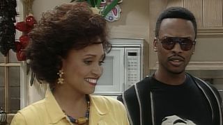 Daphne Maxwell Reid and DJ Jazzy Jeff in The Fresh Prince of Bel-Air