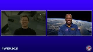 Tom Cruise calls NASA astronaut Victor Glover at the International Space Station.
