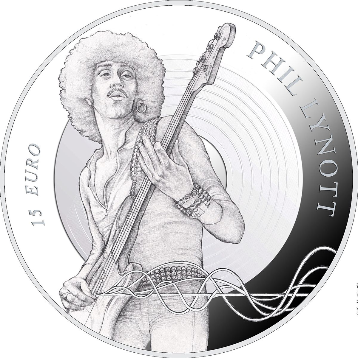 Resultado de imagen de Thin Lizzy Phil Lynott’s to be honoured with commemorative coin