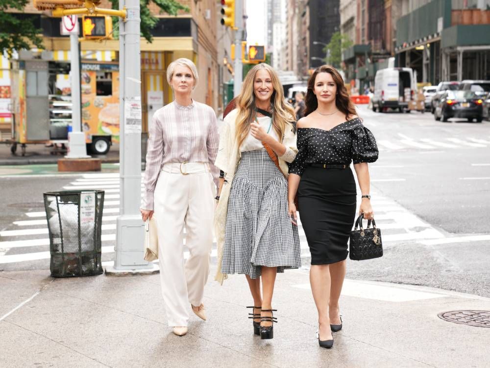 Sarah Jessica Parker, Cynthia Nixon and Kristin Davis in And Just Like That