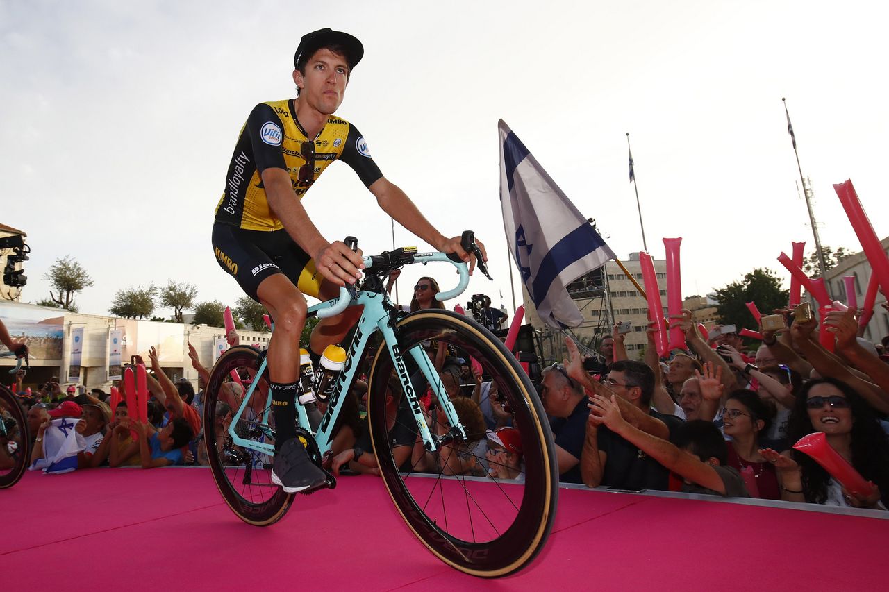 George Bennett (LottoNl-Jumbo) at the 2018 Giro d'Italia team presentation