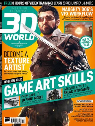 Improve your game art skills with 3D World issue 212