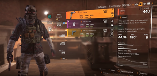 The Division 2 Liberty Exotic Pistol stats