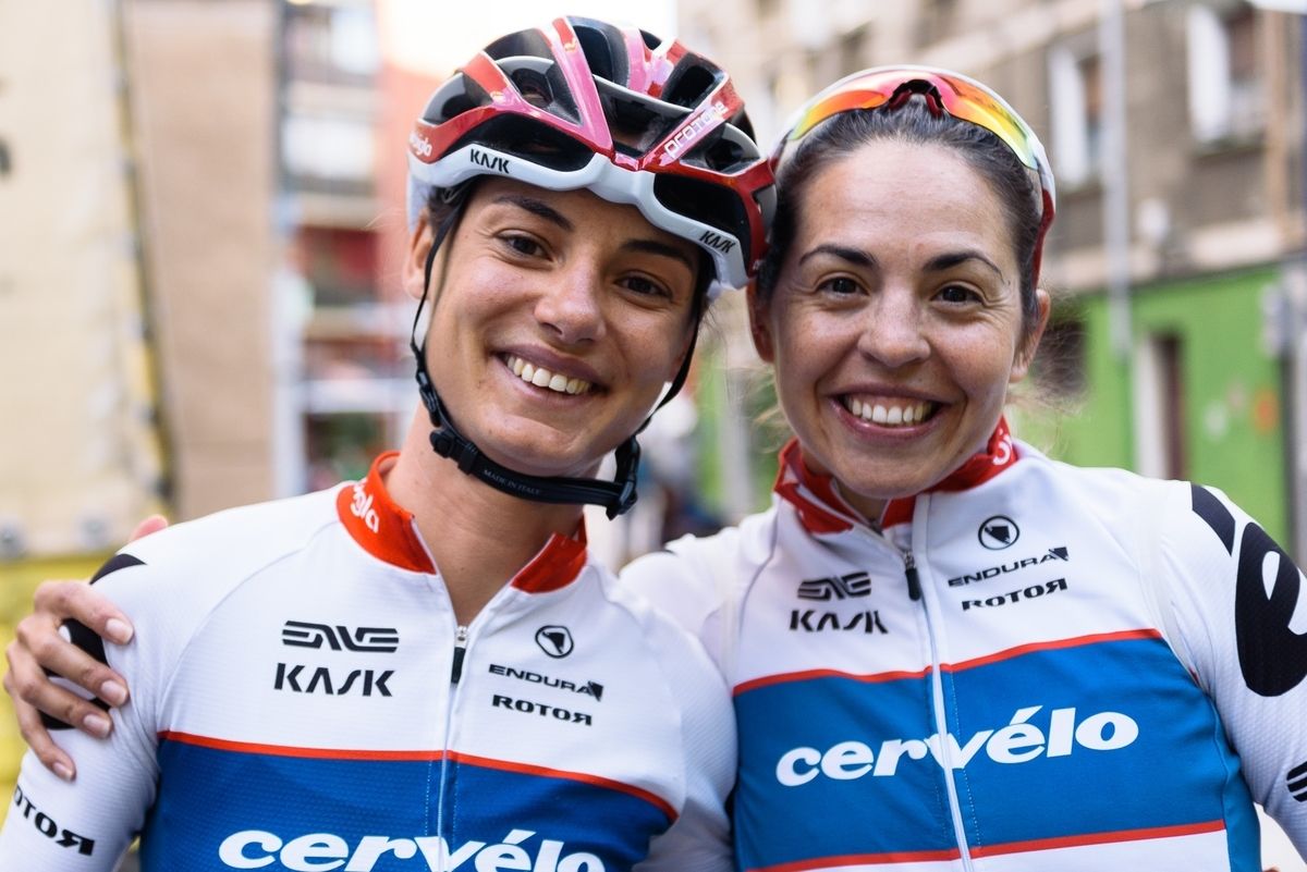 Cervelo Bigla teammates Ashleigh Moolman and Carmen Small