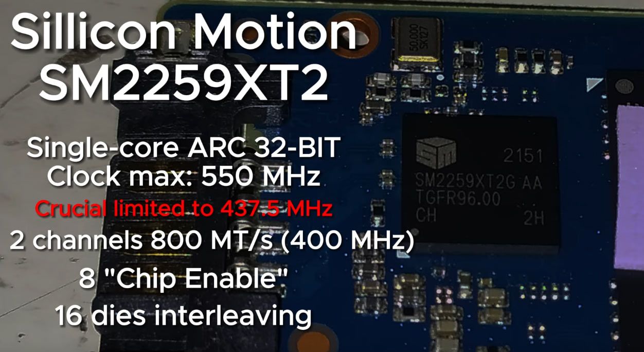 Crucial BX500 512GB SSD mod
