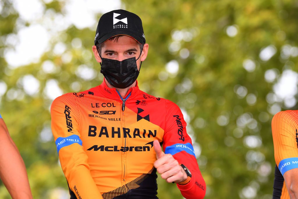 Wout Poels fought on at the Tour de France despite some nasty crash injuries