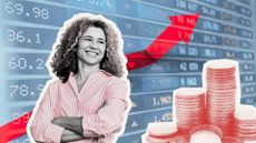 Annuity rates woman choosing retirement income happily