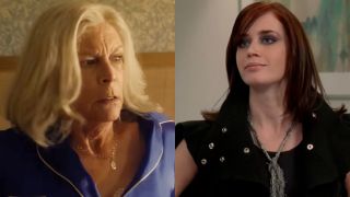 Jamie Lee Curtis and Emily Blunt in a side-by-side photo.