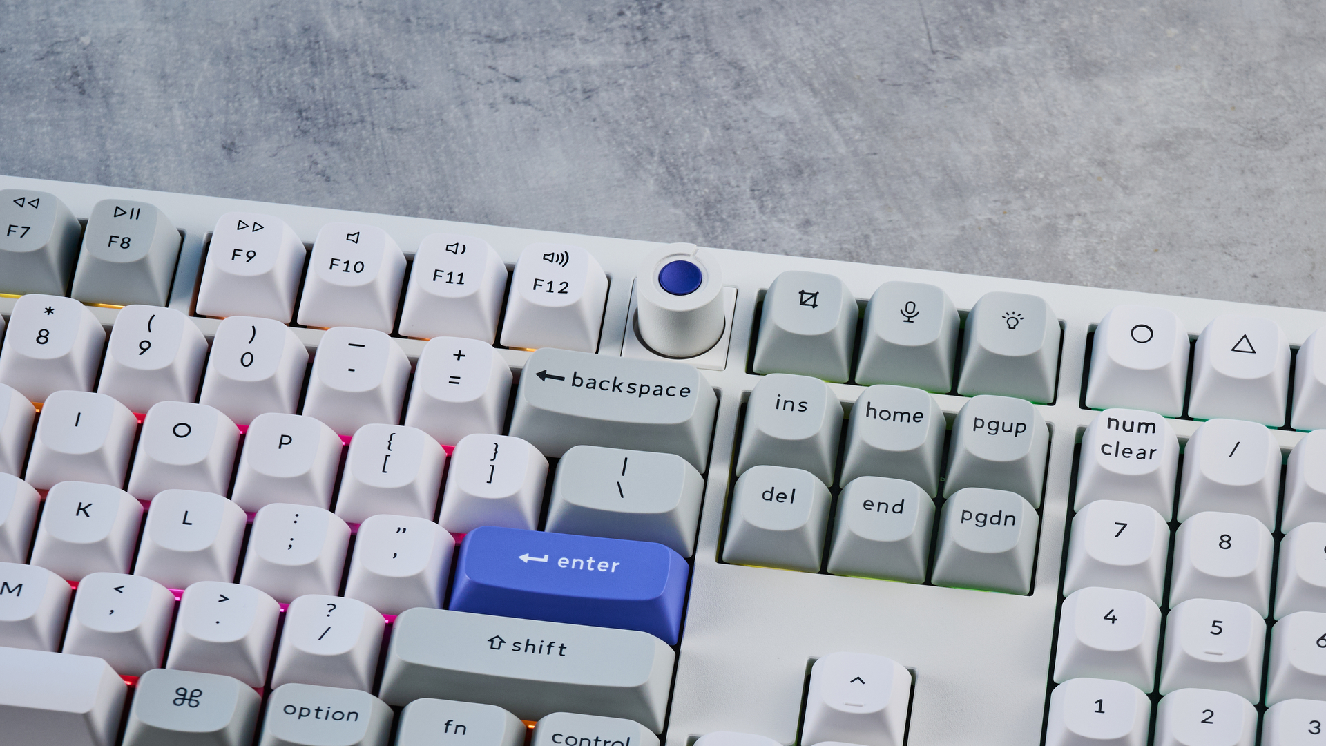 A Keychron Q6 HE 8K wired gaming keyboard with Hall Effect switches