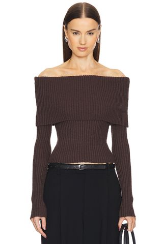 By Marianna Namir Off Shoulder Sweater