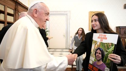 Pope Francis meets with Israeli families of Hamas hostages