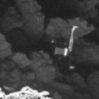 Rosetta spacecraft images captured on Sept. 2, 2016 show Philae in its final resting place