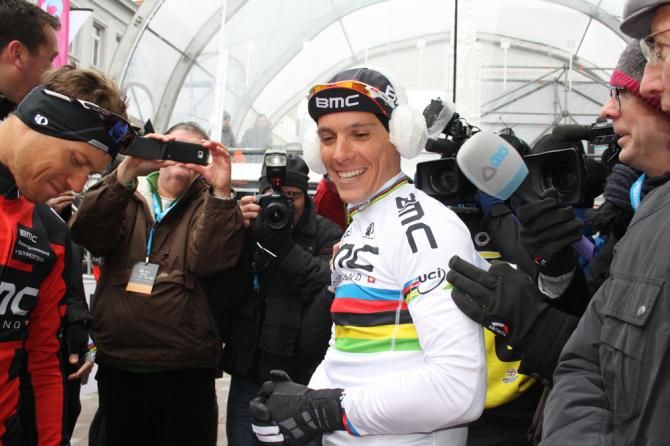 Philippe Gilbert (BMC) played up for the media ahead of Gent-Wevelgem