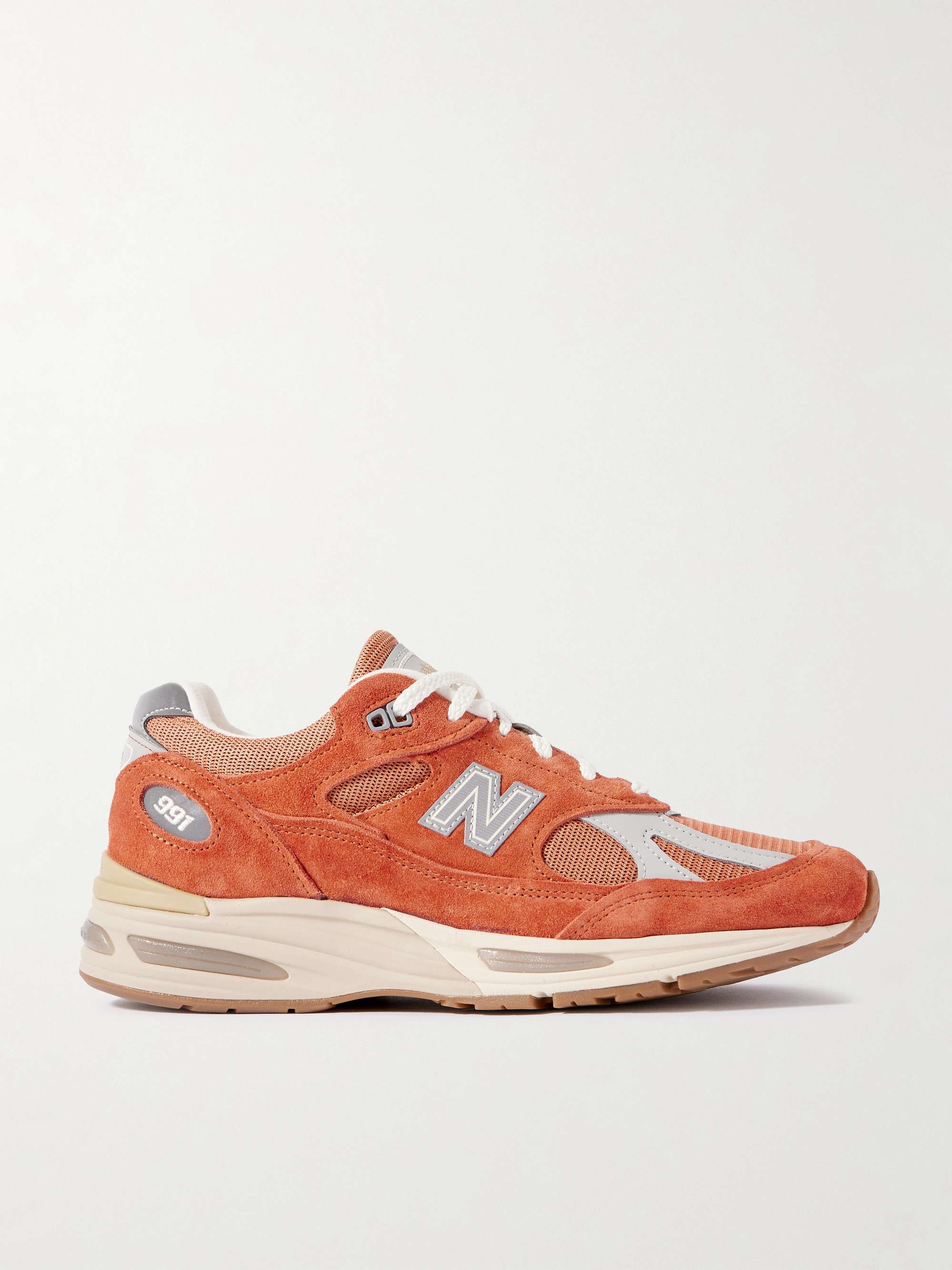 991 Leather- and Suede-Trimmed and Mesh Sneakers