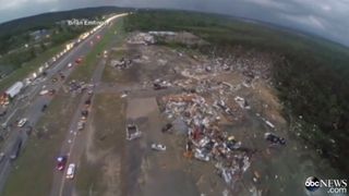 Drone Video of the Arkansas Tornado