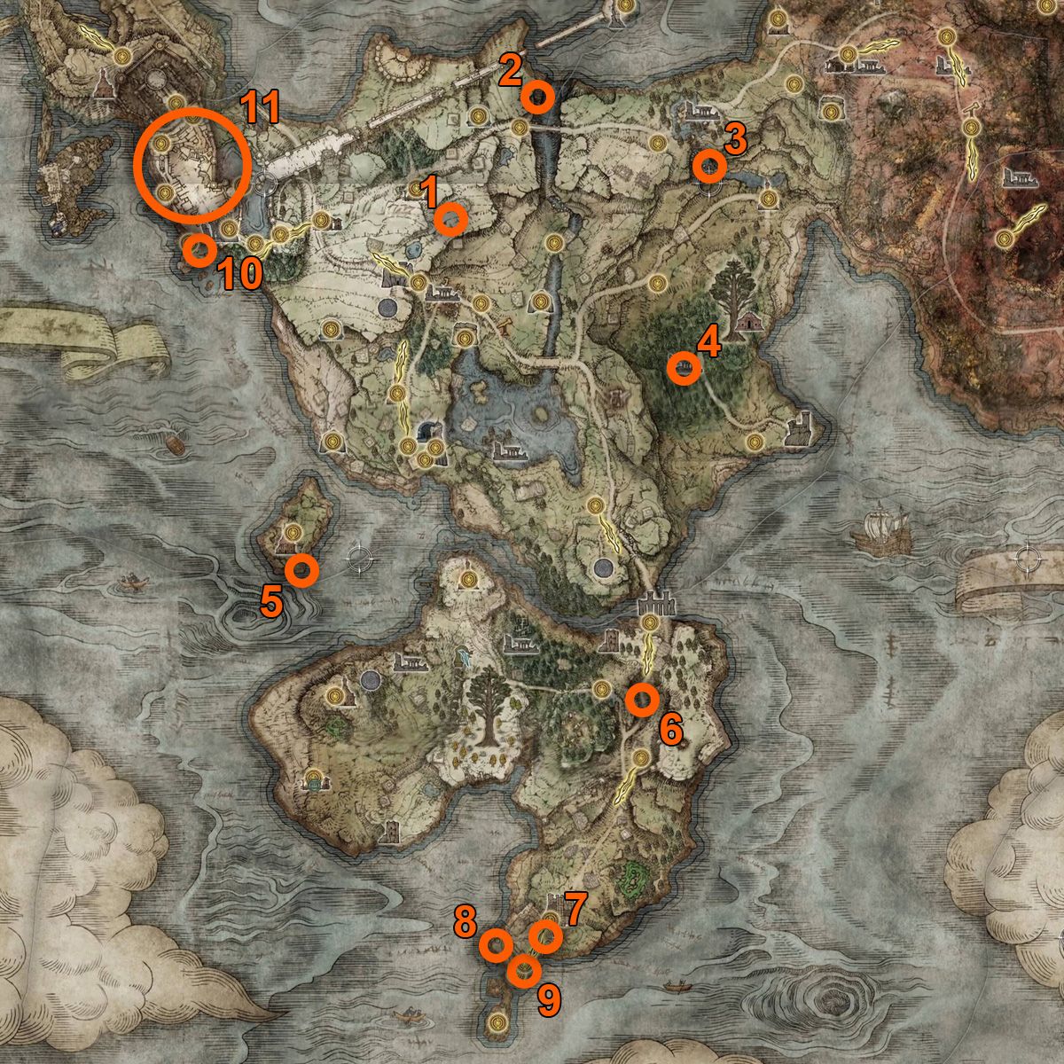 Elden Ring Smithing Stones locations GamesRadar+