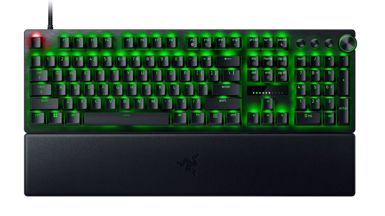 Image of the Razer Huntsman V3 Pro wired gaming keyboard.