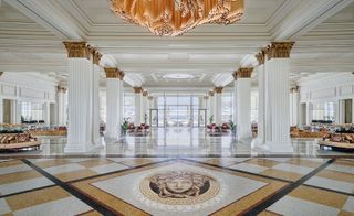 Lobby area at the Palazzo Versace Hotel