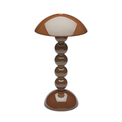 Chocolate Lacquer Rechargeable Bobbin Led Lamp