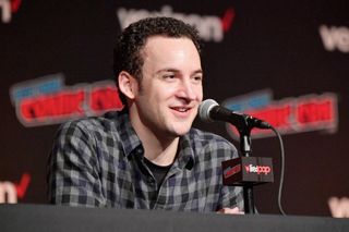 Ben Savage speaks onstage at the Boy Meets World 25th Anniversary Reunion panel during New York Comic Con 2018 at Jacob K. Javits Convention Center on October 5, 2018 in New York City. 
