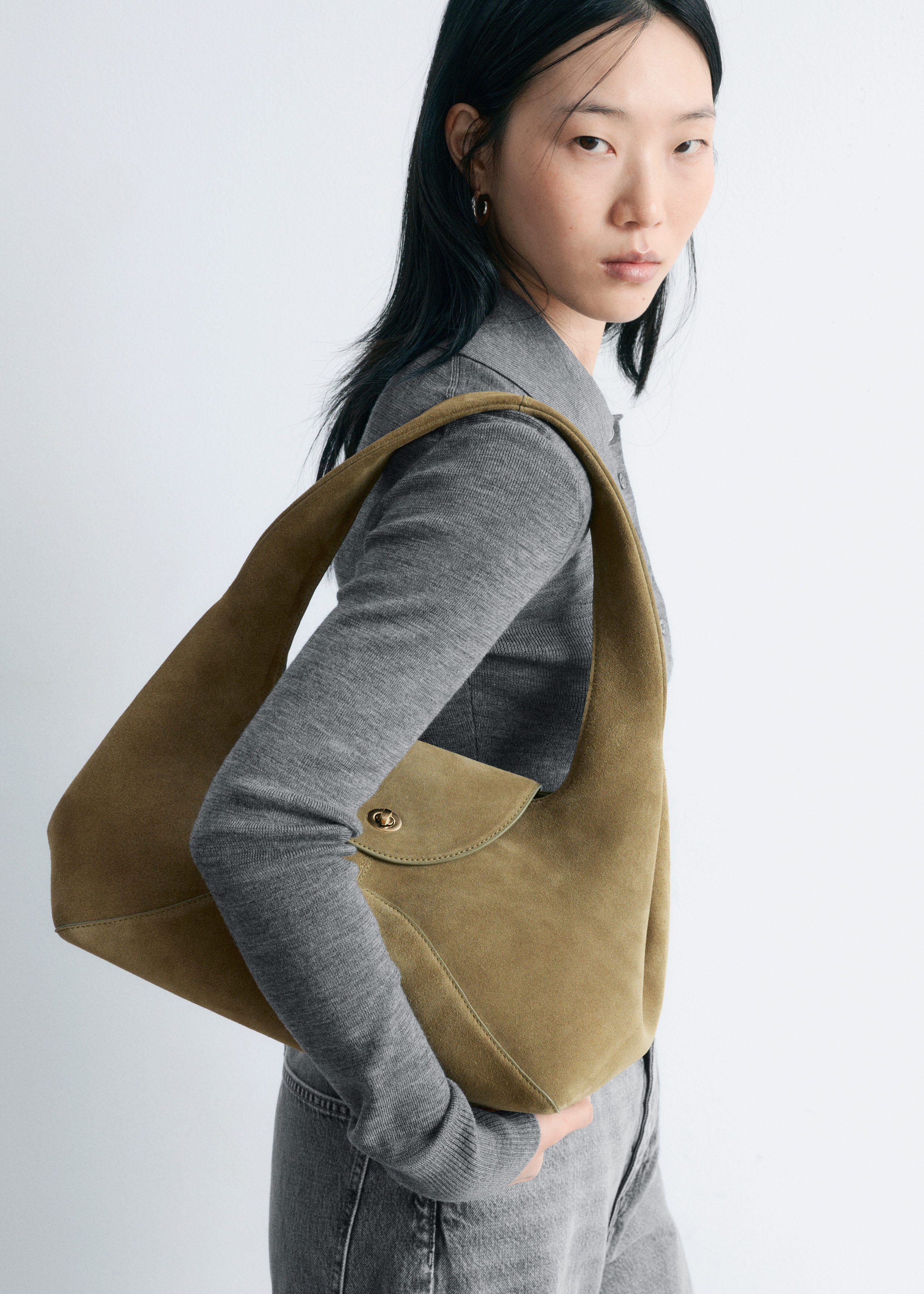 Curved Shoulder Bag