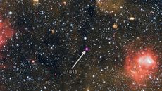An image shows a newly discovered magnetar spinning unbelievably quickly through the Milky Way.