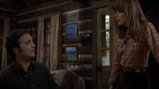 John Belushi and Blair Brown in Continental Divide