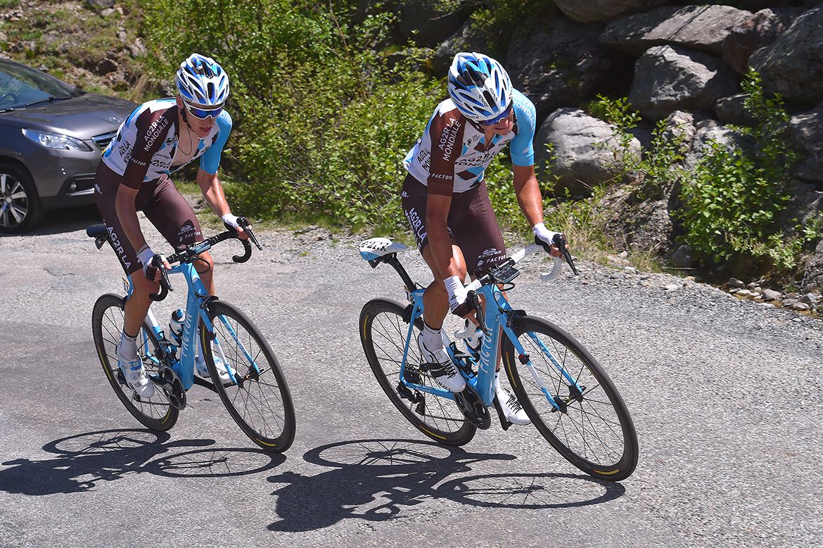 Romain Bardet had Ag2r La Mondiale teammate Alexis Vuillermoz for company.